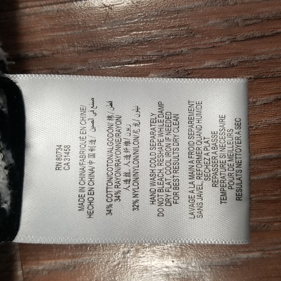 (S) BCBGMaxAzria Turtleneck Long Top/Sweater Dress Stripes Warm Loungewear - Picture 4 of 10